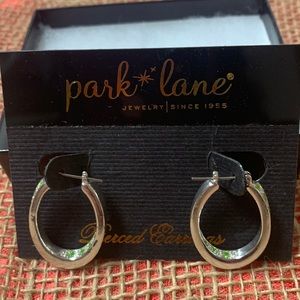 Park Lane hoops with green rhinestones